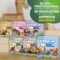 QUOKKA Toddler Puzzles Ages 2-4 - Large Floor Puzzles for Kids 3-5 - 8 Realistic Animal Shapes | Extra Thick Cardboard | Preschool Learning Game - 40 Big Piece Gift for Toddlers 1-3 Years Old